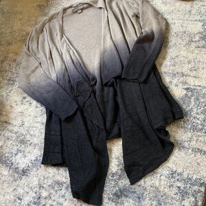 Barefoot Dreams Ombre Cardigan - Gray and Black